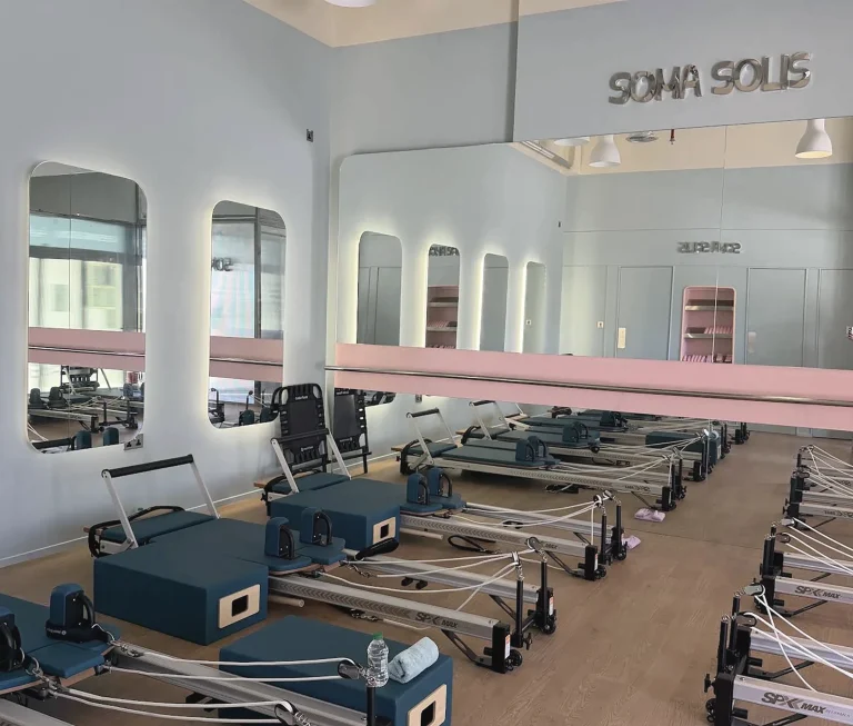 Soma Solis, reformer pilates studio, fit-out by HQI Contracting