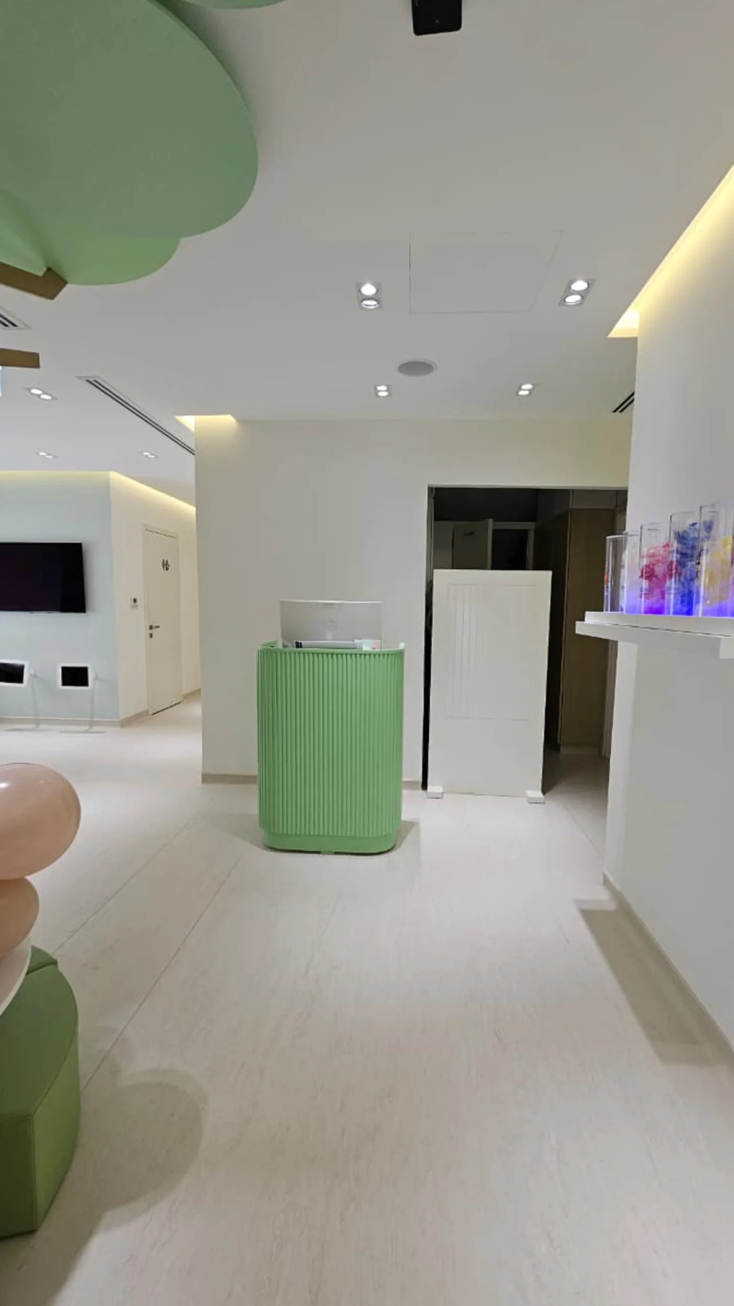 Junior Dental, clinic corridor, fit-out by HQI Contracting